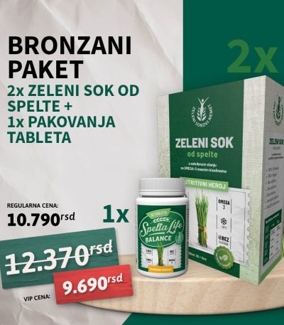 Bronz zöldlé csomag – Vitalitás Elixír