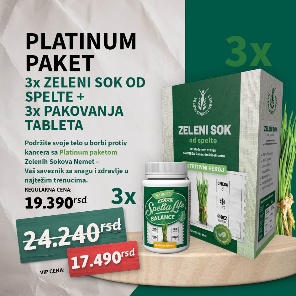 Platinum paket zelenih sokova - Eliksir Vitalnosti