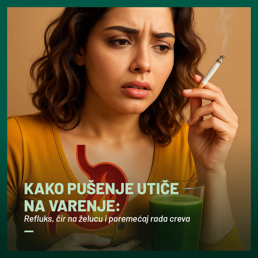 kako pusenje utice na varenje
