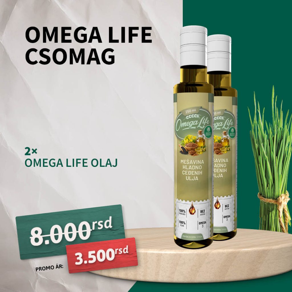 Omega Life csomag olaj és zöld lé – Az életerő elixírje